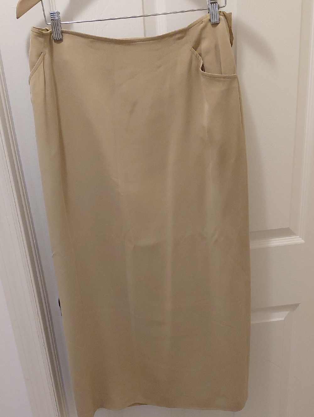 Jones New York Beige Straight Long Skirt - Picture 1 of 7